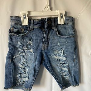 Kids Ripped Denim Blue Jeans